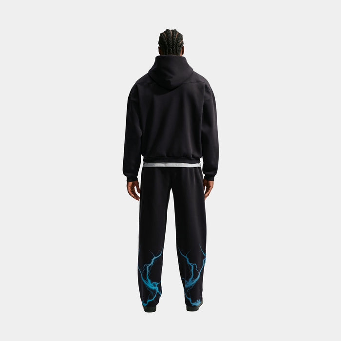 Standard Issue Brushed Basketball Fleece Mens Pants (Black/Light Current Blue/Pale Ivory)