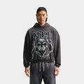 Standard Issue Brushed Basketball Pullover Mens Hoodie (Anthracite/White/Pale Ivory)