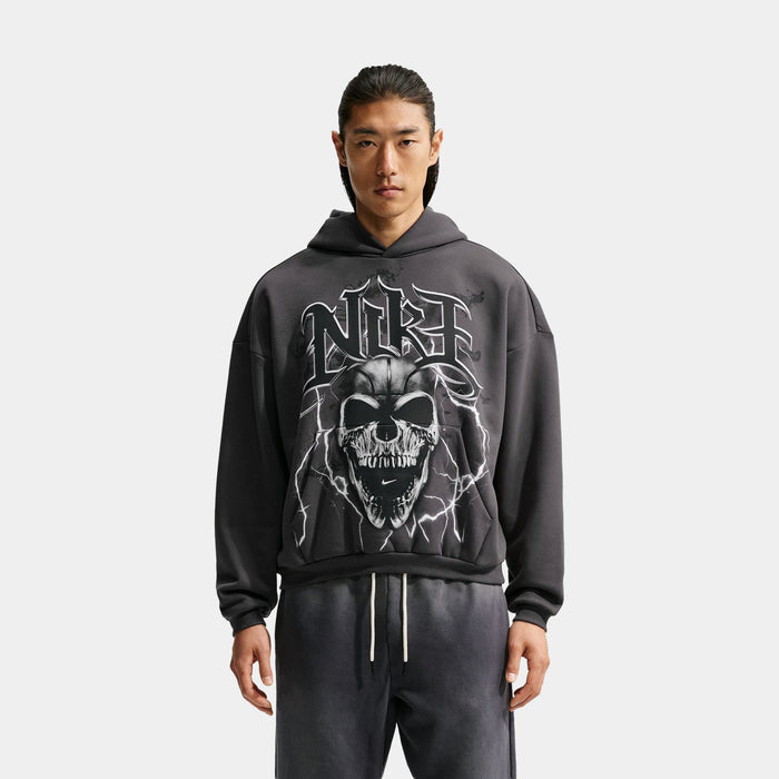 Standard Issue Brushed Basketball Pullover Mens Hoodie (Anthracite/White/Pale Ivory)