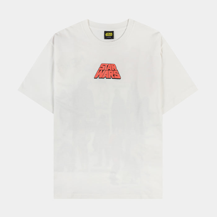Star Wars By Shoe Palace Characters Mens Short Sleeve Shirt (White/Red)
