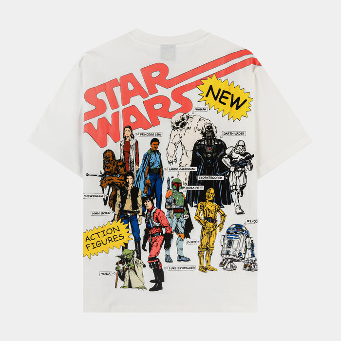 Star Wars By Shoe Palace Characters Mens Short Sleeve Shirt (White/Red)
