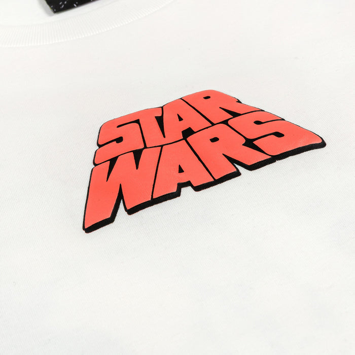 Star Wars By Shoe Palace Characters Mens Short Sleeve Shirt (White/Red)