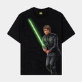 Star Wars By Shoe Palace Lightsaber Mens Short Sleeve Shirt (Grey/Black)