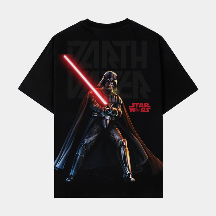 Star Wars By Shoe Palace Lightsaber Mens Short Sleeve Shirt (Grey/Black)