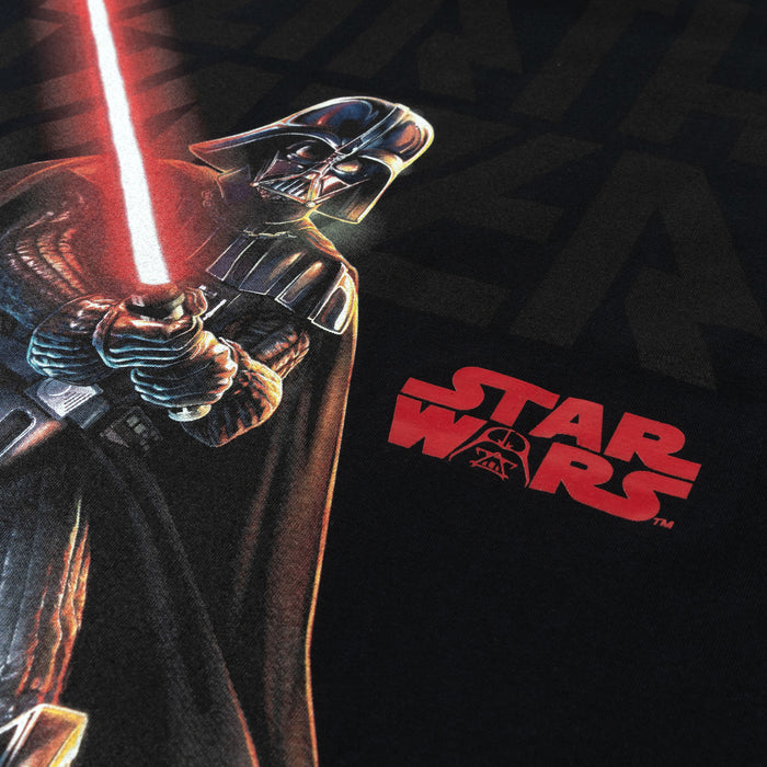 Star Wars By Shoe Palace Lightsaber Mens Short Sleeve Shirt (Grey/Black)
