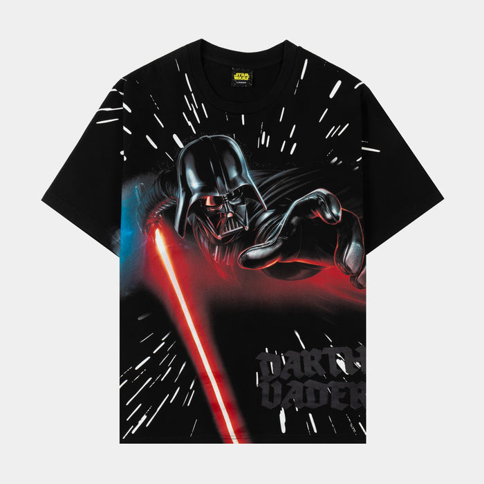 Star Wars By Shoe Palace Vader Mens Short Sleeve Shirt (Black/Red)
