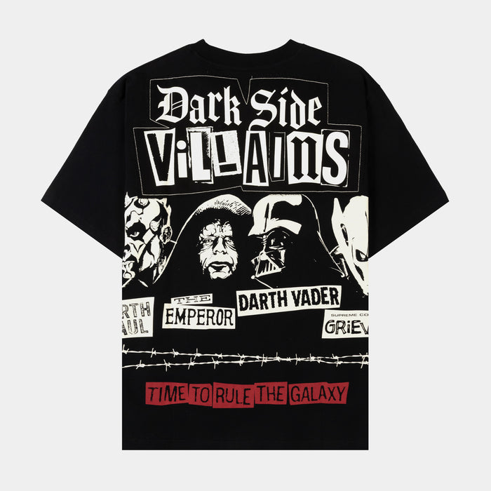 Star Wars By Shoe Palace Villains Washed Mens Short Sleeve Shirt (Grey/Black)