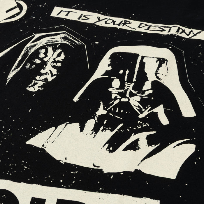Star Wars By Shoe Palace Villains Washed Mens Short Sleeve Shirt (Grey/Black)