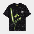 Star Wars By Shoe Palace Yoda Mens Short Sleeve Shirt (Black/Green)