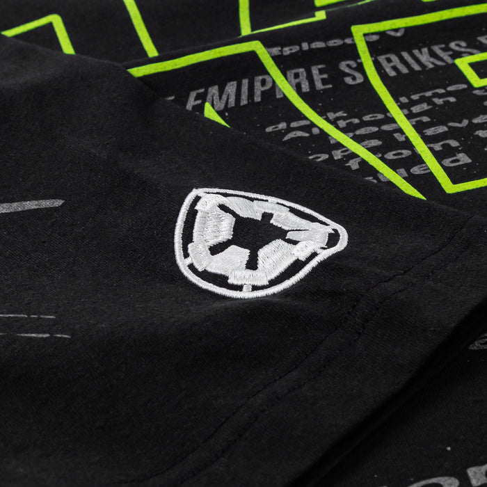 Star Wars By Shoe Palace Yoda Mens Short Sleeve Shirt (Black/Green)