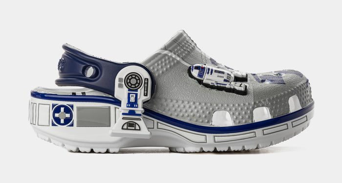 Star Wars R2-D2 Classic Clog Infant Toddler Lifestyle Sandals (White/Blue/Light Grey)