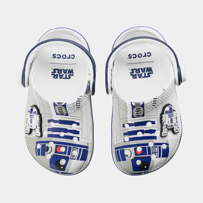 Star Wars R2-D2 Classic Clog Infant Toddler Lifestyle Sandals (White/Blue/Light Grey)