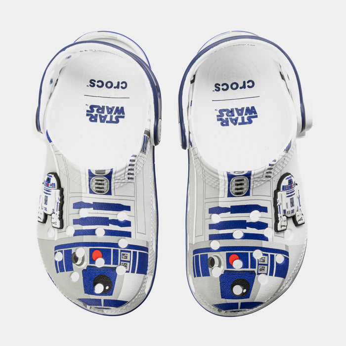 Star Wars R2-D2 Classic Clog Preschool/Grade School Sandals (White/Blue/Light Grey)