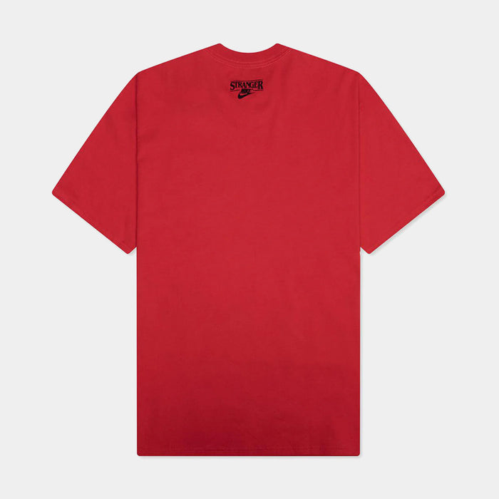 Stranger Things Max90 Mens Short Sleeve Shirt (University Red/Black)