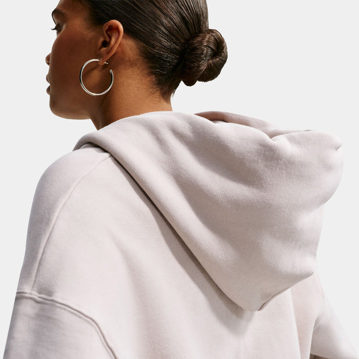 Studio Fleece Medium Weight Cropped Womens Hoodie (Cream II/Sail)