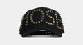 Studs Snapback Mens Hat (Black/Gold)