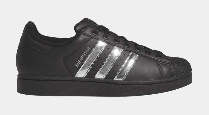 Superstar II Metallic Black Mens Lifestyle Shoes (Black)