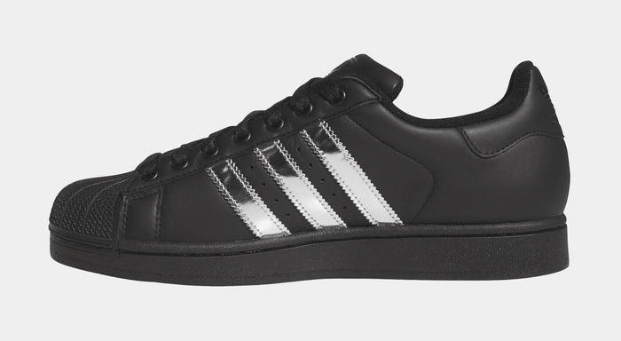 Superstar II Metallic Black Mens Lifestyle Shoes (Black)