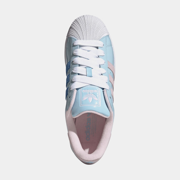 Superstar Patent Mens Lifestyle Shoes (Blue/Pink)