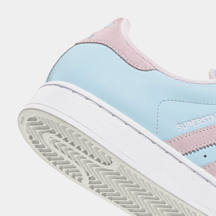Superstar Patent Mens Lifestyle Shoes (Blue/Pink)