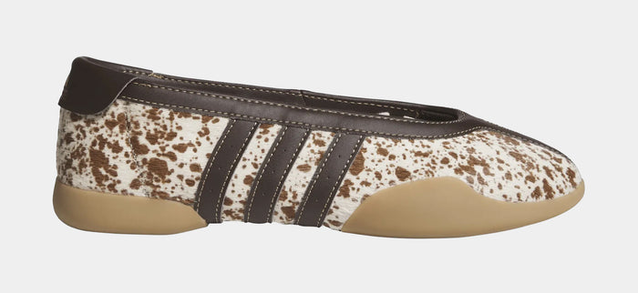 Taekwondo Mei Ballet Animal Print Womens Lifestyle Shoes (Off White/Dark Brown/Gum)