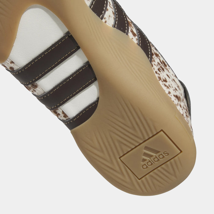 Taekwondo Mei Ballet Animal Print Womens Lifestyle Shoes (Off White/Dark Brown/Gum)