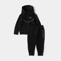 Tech Fleece Full Zip Infant Toddler Set (Black/Black)