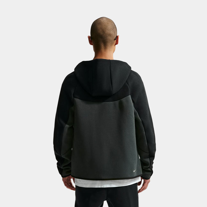 Tech Fleece Full Zip Windrunner Mens Jacket (Black/Dark Smoke Grey/Neon Yellow)