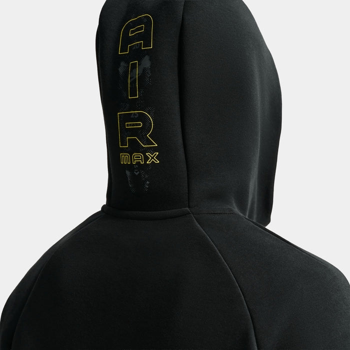 Tech Fleece Full Zip Windrunner Mens Jacket (Black/Dark Smoke Grey/Neon Yellow)