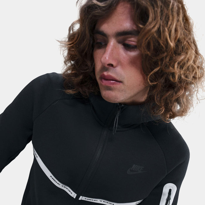 Tech Full Zip Fleece Windrunner Reflective Accents Mens Jacket (Sequoia/Black)