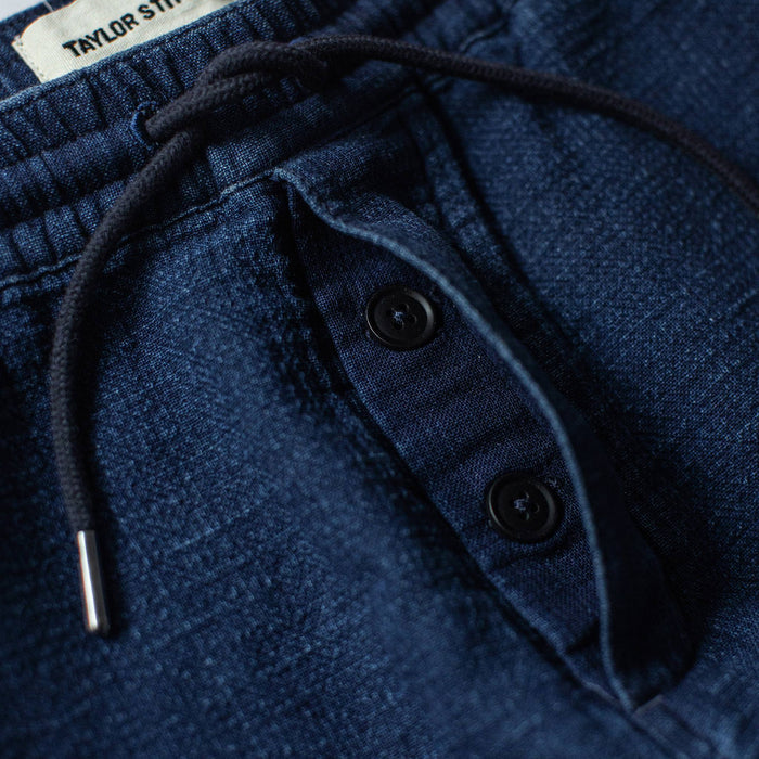 material shot of button fly