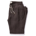 flatlay of The Apres Pant in Shadow Hemp