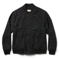 flatlay of The Bomber Jacket in Charcoal Wool
