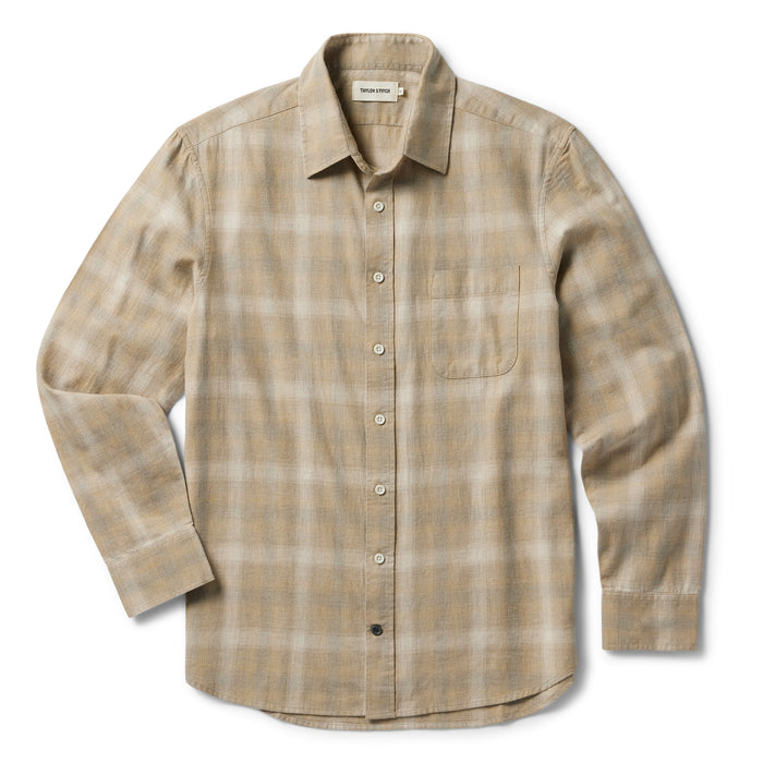flatlay of The California Heathered Sunrise Plaid, shown in full