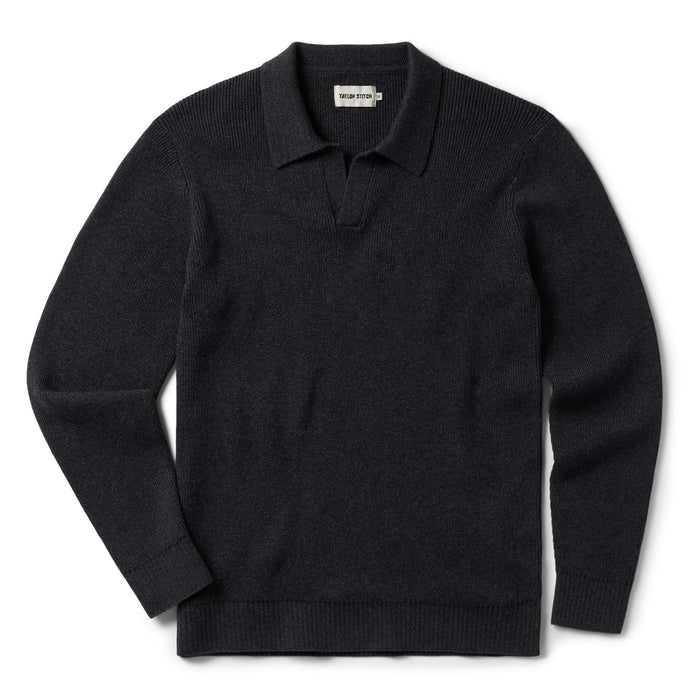 flatlay of The Charleston Sweater in Heather Charcoal