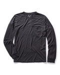 flatlay of The Cotton Hemp Long Sleeve Tee in Charcoal