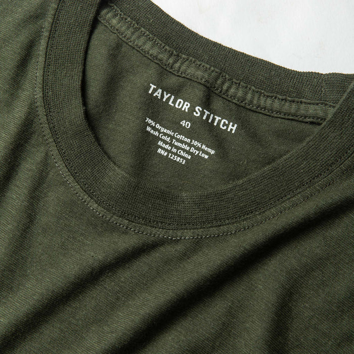 material shot of printed label inside tee shirt