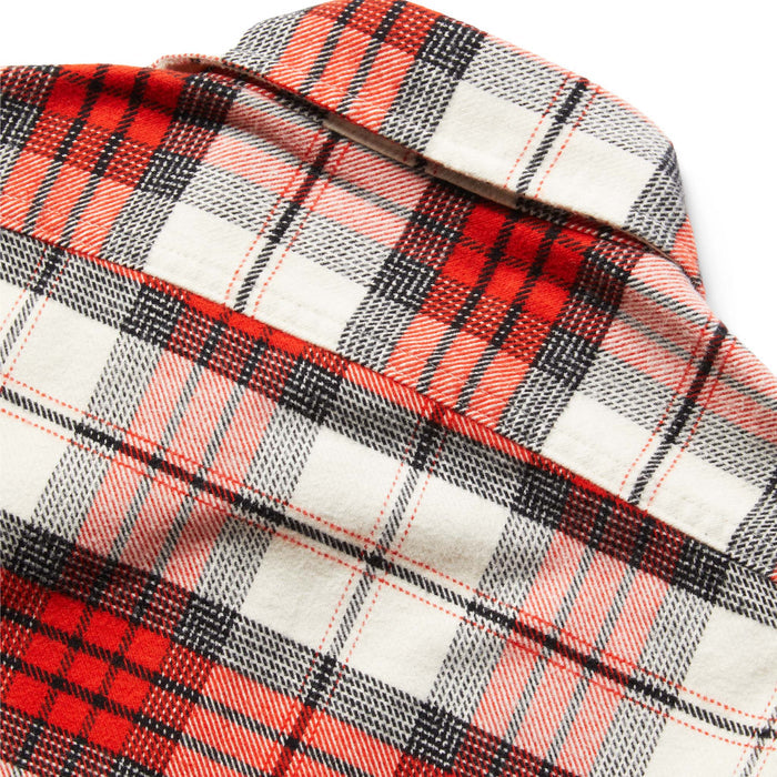 material shot of The Crater Shirt in Engine Plaid from the back