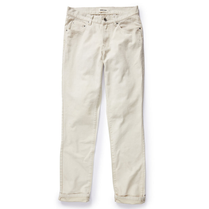 flatlay of The Democratic All Day Pant in Dune Canvas, shown in full
