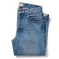 flatlay of The Democratic Jean in Fletcher Wash Organic Selvage folded