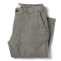 flatlay of The Easy Pant in Charcoal Herringbone