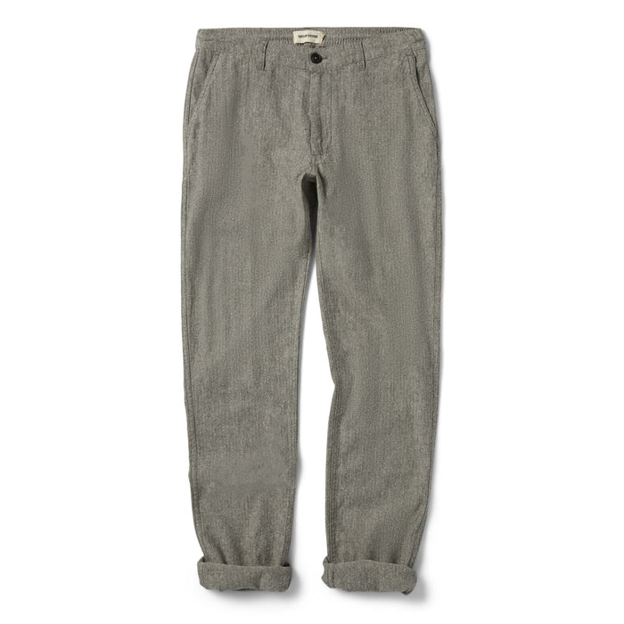 flatlay of The Easy Pant in Charcoal Herringbone, shown in full