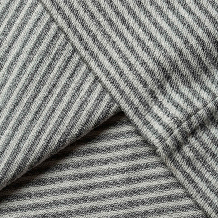 The Fourtillfour Heavy Bag Tee in Ash Stripe