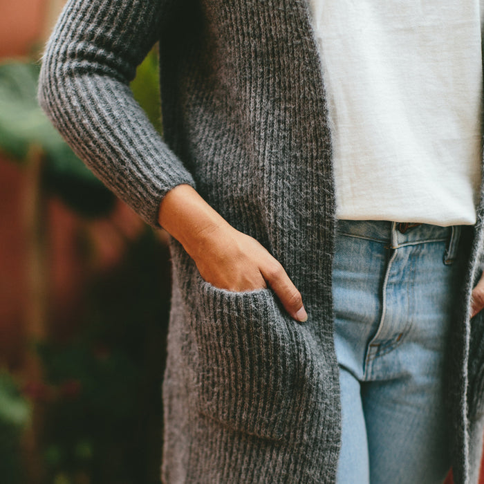 The Frida Cardigan in Charcoal