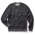 flatlay of The Headland Sweater in Coal Heather