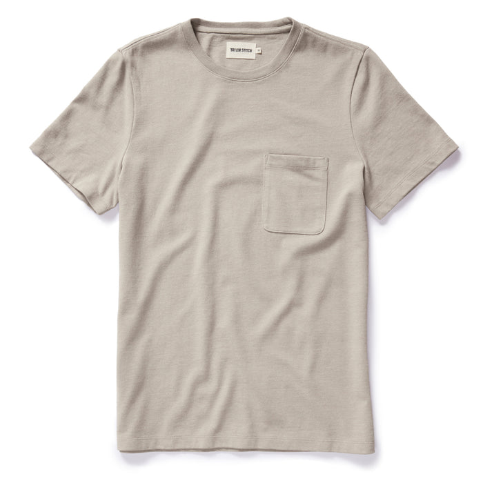 flatlay of The Heavy Bag Tee in Arid Eucalyptus