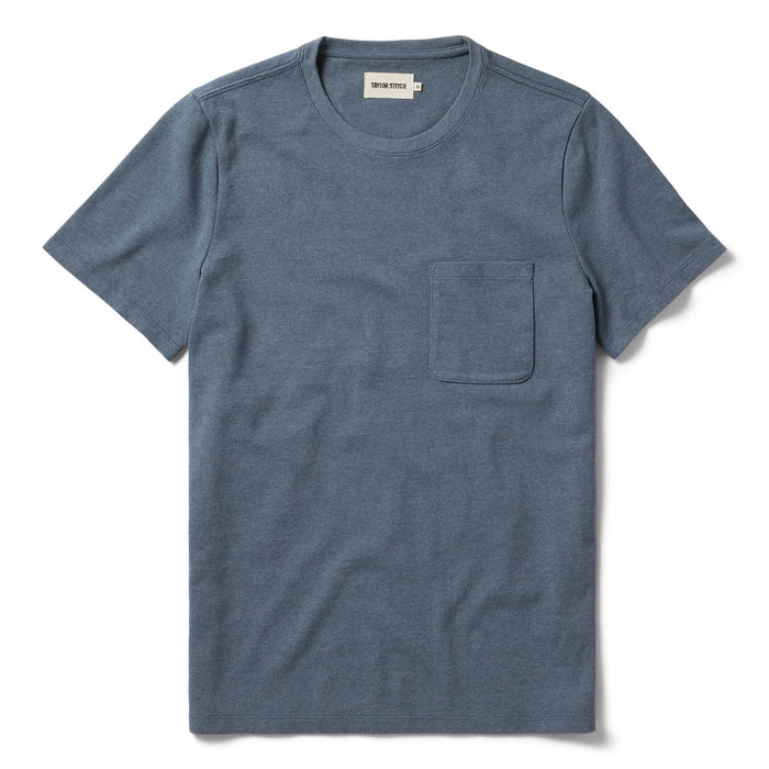 flatlay of The Heavy Bag Tee in Storm