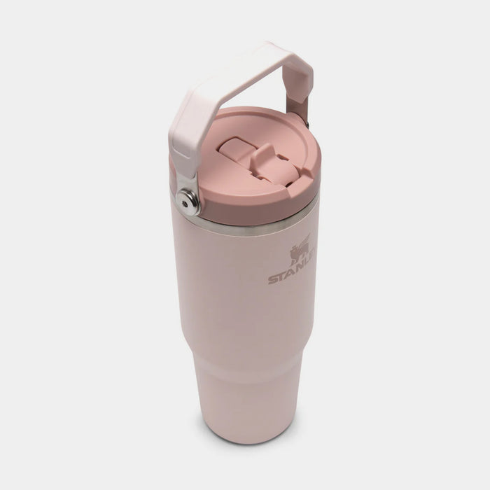 The IceFlow Flip Straw 2.0 Tumbler 30oz (Rose Quartz)