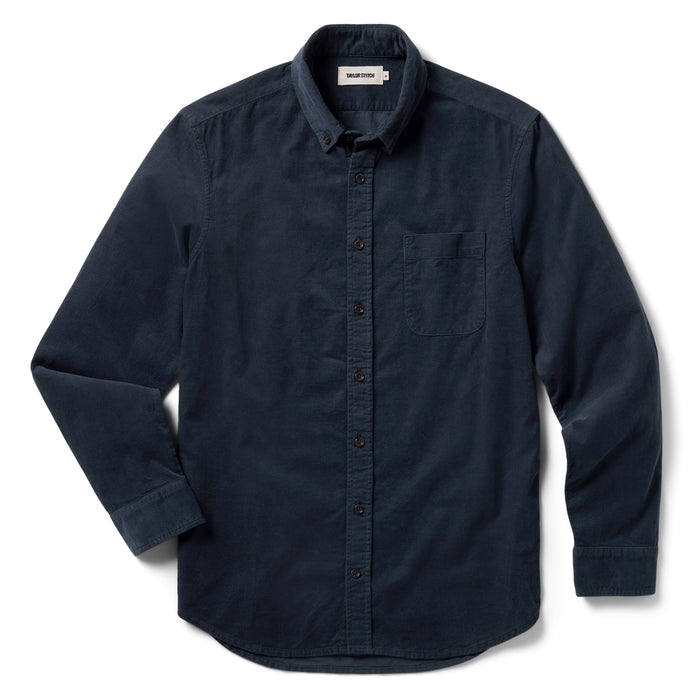 flatlay of The Jack in Dark Navy Cord, shown in full