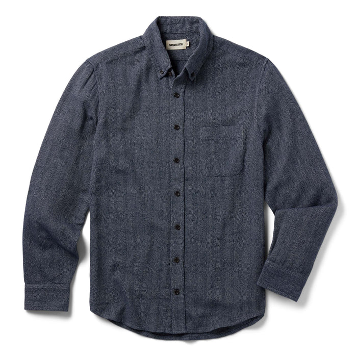 flatlay of The Jack in Navy Herringbone